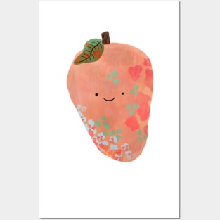 Cute floral mango Posters and Art